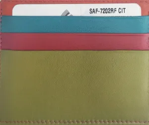 Oran - Saf-7202 Craig Leather Card Holder - Citru Combo Online Exclusive Deal