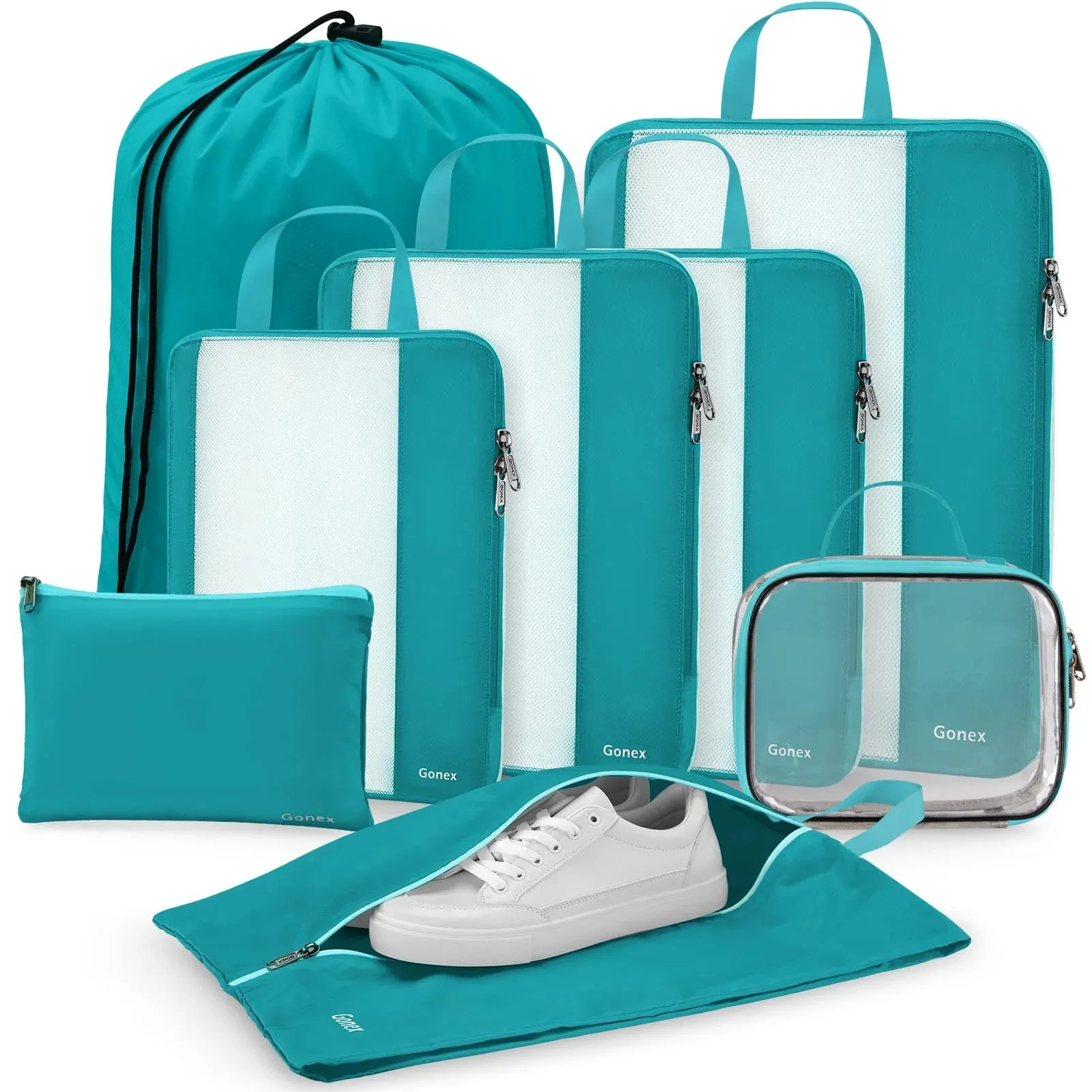 Shop the Savings New Arrival Discount Gonex Compression Packing Cubes 8 Pcs