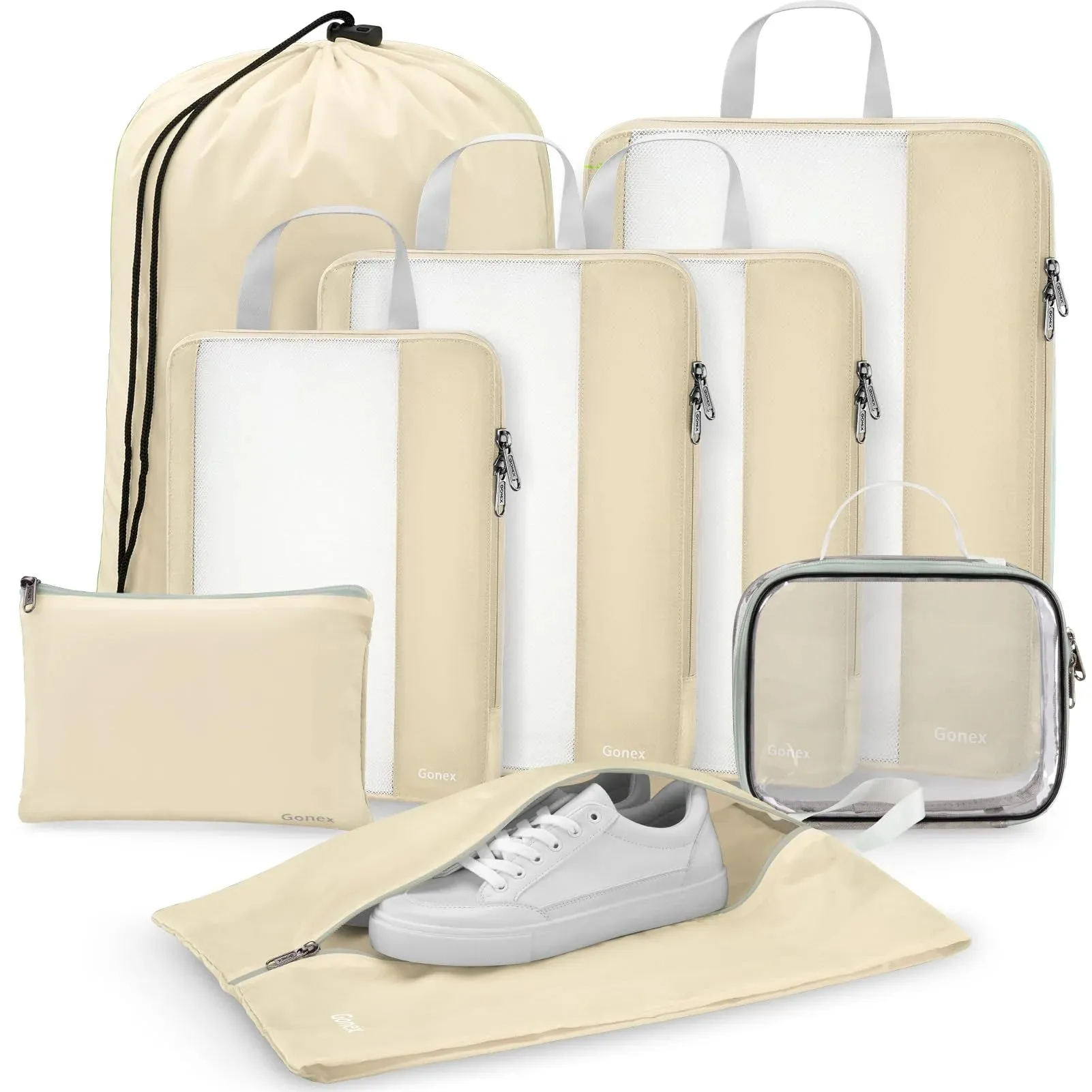 Gonex Compression Packing Cubes 8 Pcs Today Only Steal Weekend Flash Offer