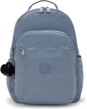Hot Offer Event Best Deal Online Kipling Seoul Large 15" Laptop Backpack - Blue Stone