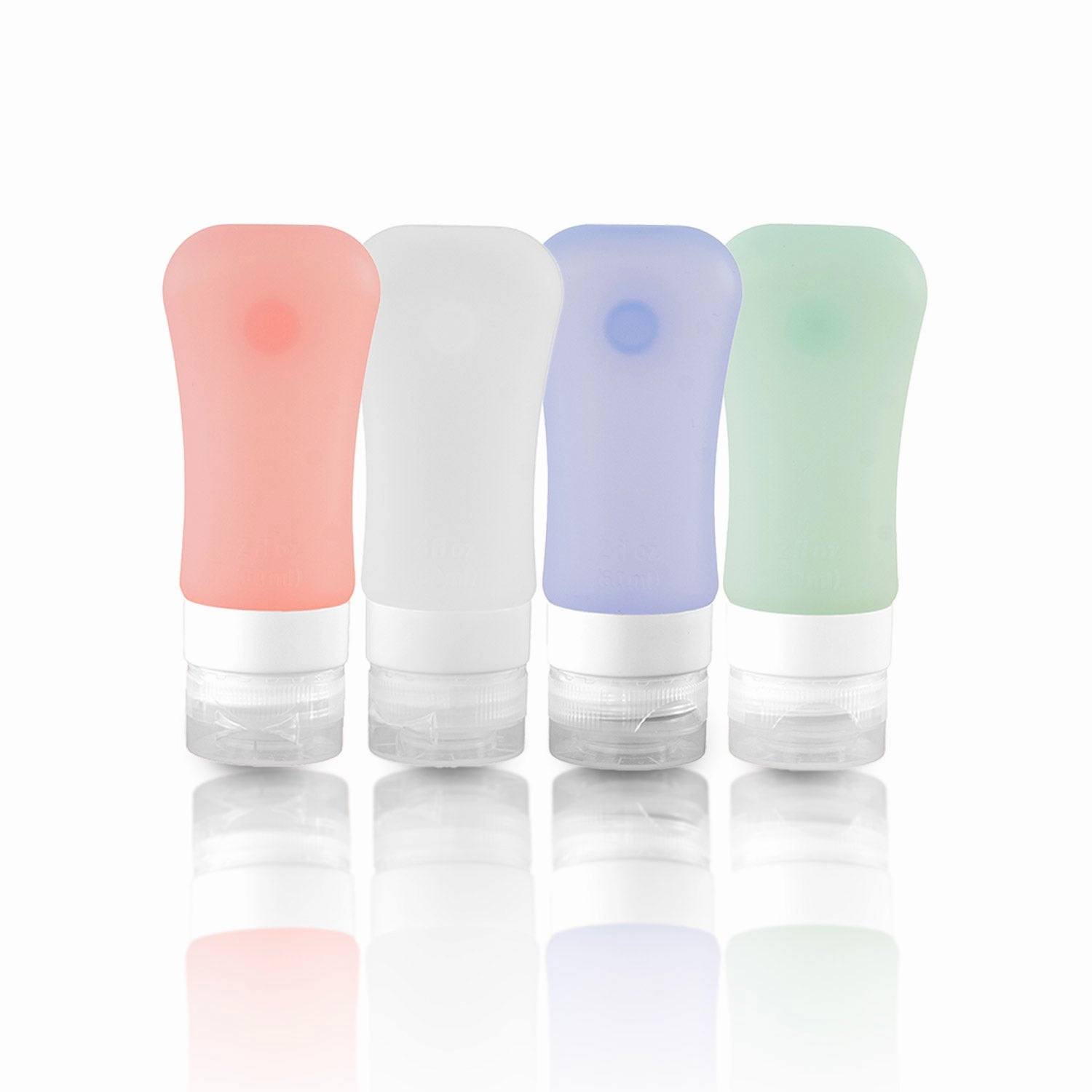 Limited Edition Offer Crossing Silicone Leak Proof Tsa Approved Travel Size Bottles 90Ml (4 Pack)
