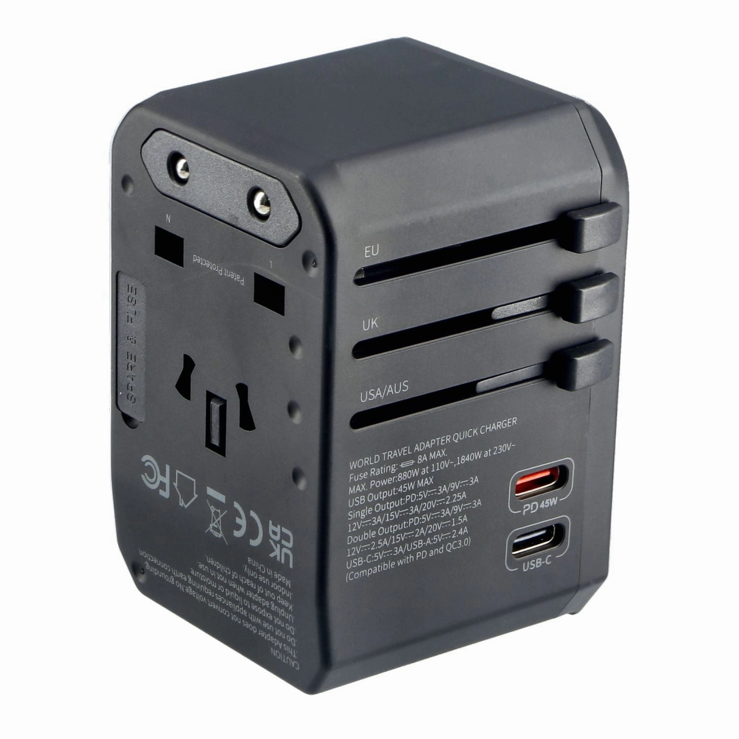 Crossing World Travel Adapter 45W With 2 Usb C And 2 Usb 3.0 A Mega Discount Event