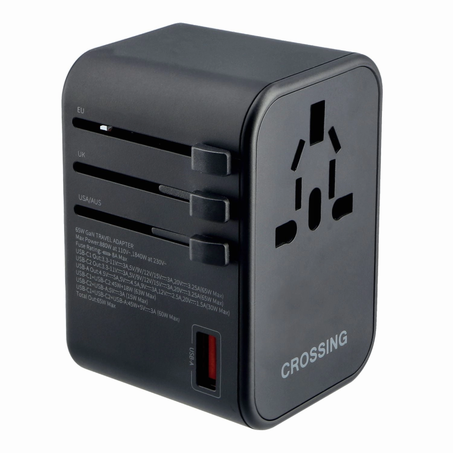 Crossing World Travel Adapter 65W With 2 Usb C And 2 Usb 3.0 A Save More Now