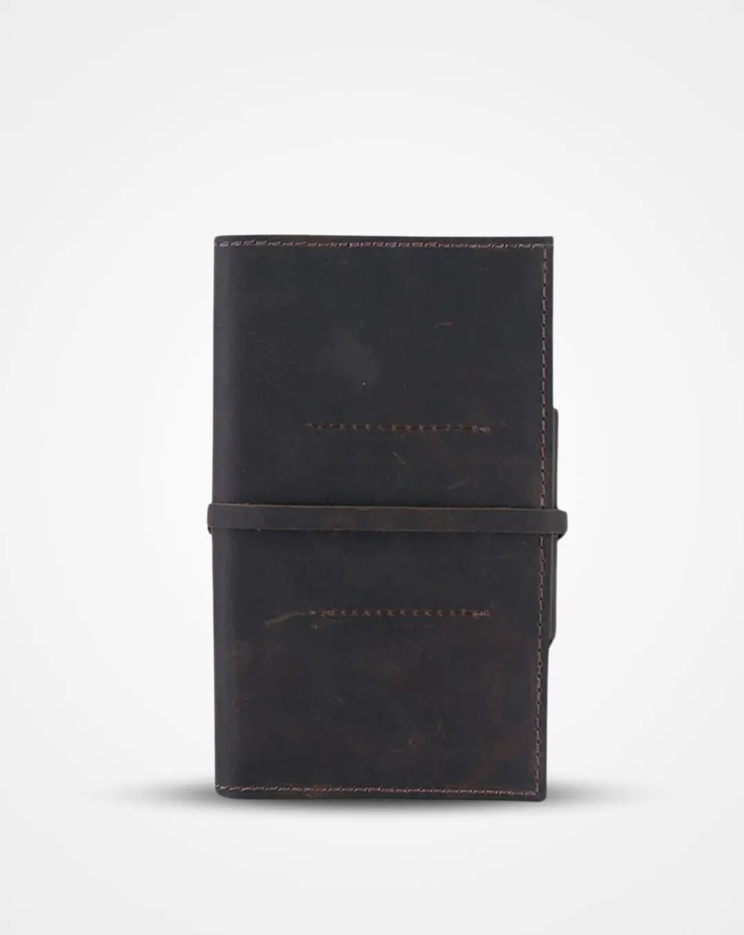 Crushed Brown Leather Passport Wallet Limited Stock Deals