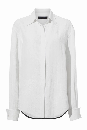 Crushed Matte Satin Shirt MustHave Clearance Instant Deal Today