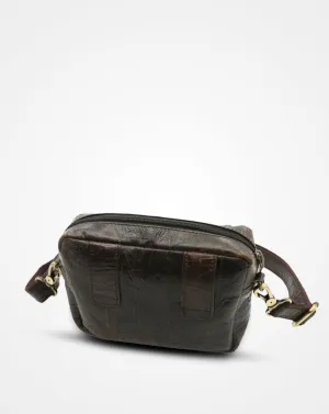 Best Price Online Dark Brown Leather Multipurpose Bumbag
