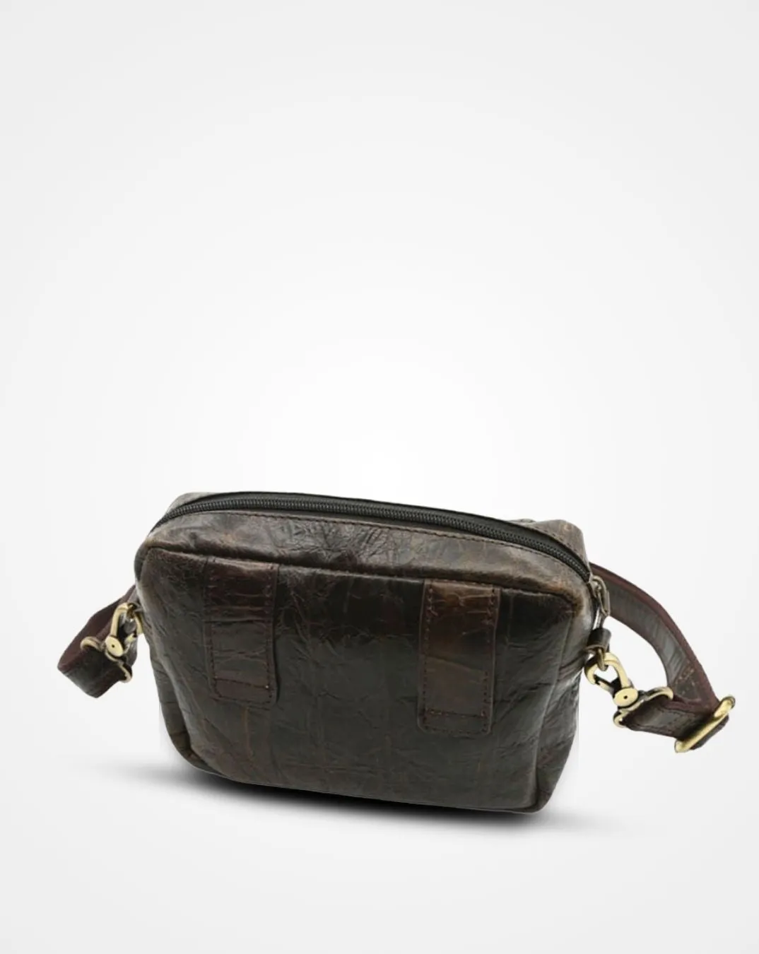 Best Price Online Dark Brown Leather Multipurpose Bumbag