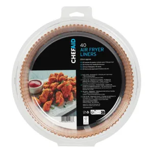 Dayes ChefAid Round Paper Air Fryer Liners Pack of 40