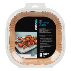 Dayes ChefAid Square Paper Air Fryer Liners Pack of 40