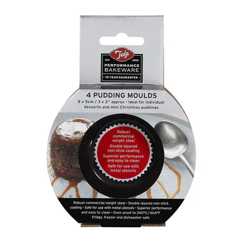 Dayes Tala Performance Set 4 Non Stick Pudding Moulds