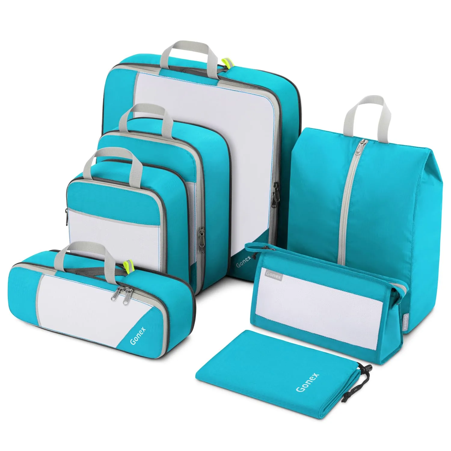 Special Deals Online Todays Steal Gonex Compressible Packing Cubes 7 Pcs