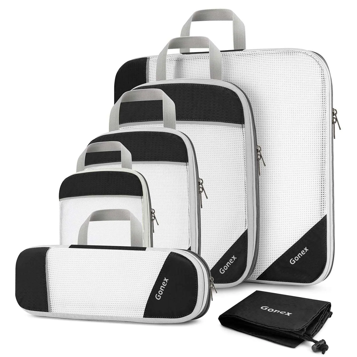 Gonex Compression Packing Cubes, Extensible Storage Mesh Organizers Dont Miss This Deal