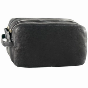 Derek Alexander Leather Derby Double Zip Toiletry Travel Kit Limited Stock Deals Dont Miss This Steal