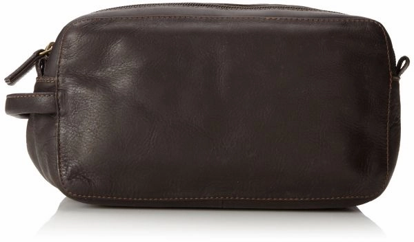 Hot Discount Deal Derek Alexander Leather Derby Double Zip Toiletry Travel Kit