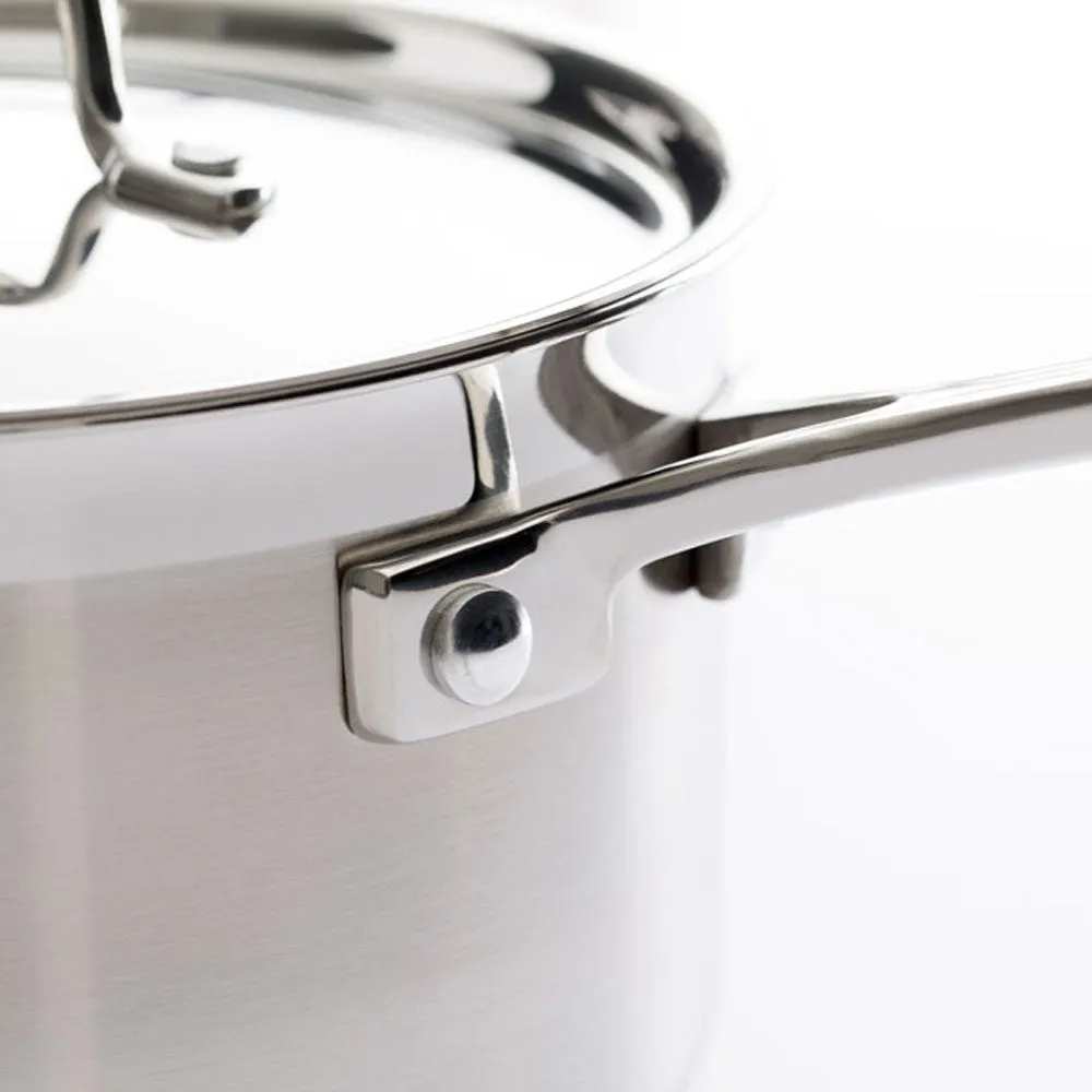 Dexam Supreme 3 Piece Stainless Steel Saucepan Set