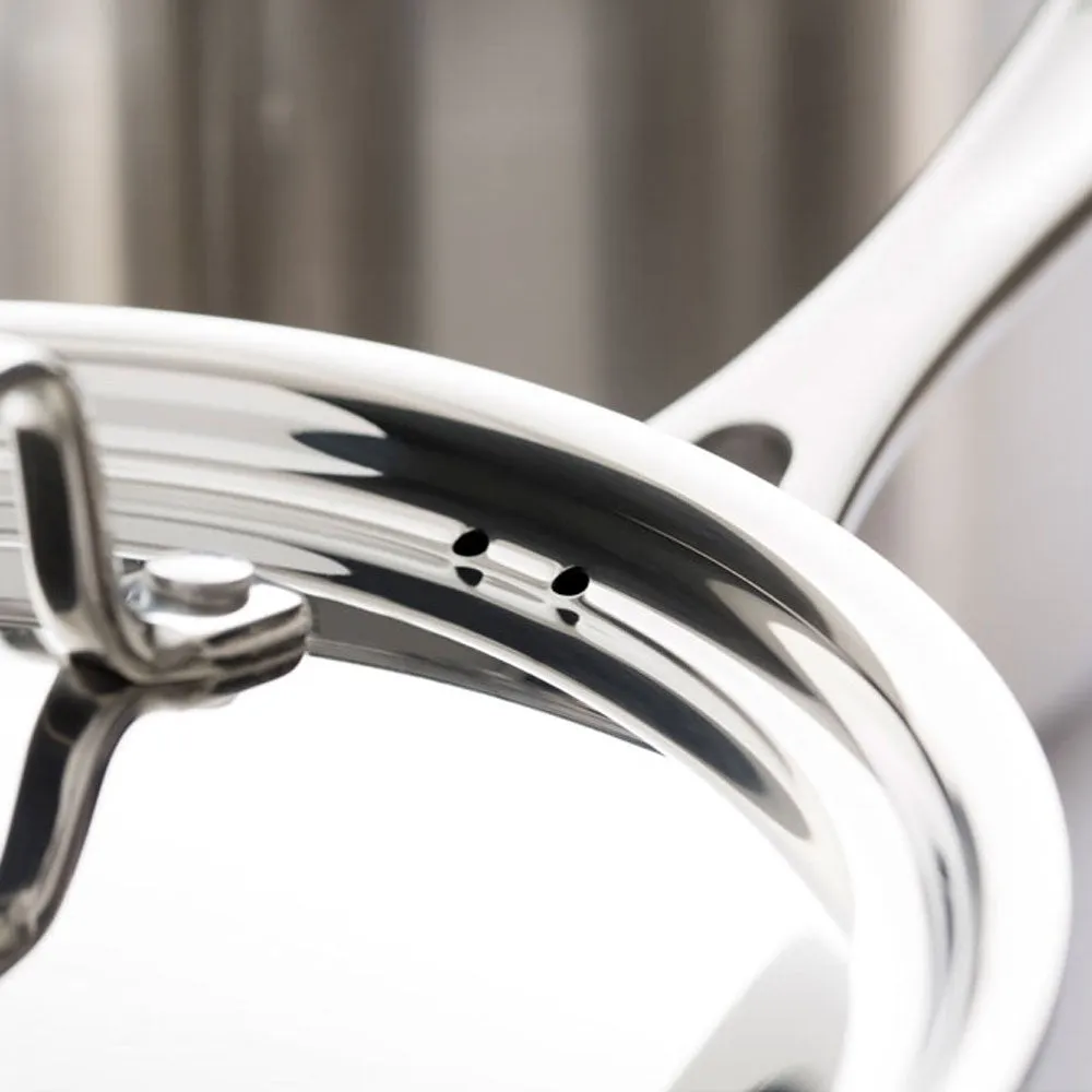 Dexam Supreme 3 Piece Stainless Steel Saucepan Set