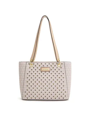 Miss Serenade - Xb-2975- Dillon Vegan Tote Bag - Beige Grab the Deal Now Last Chance Offer