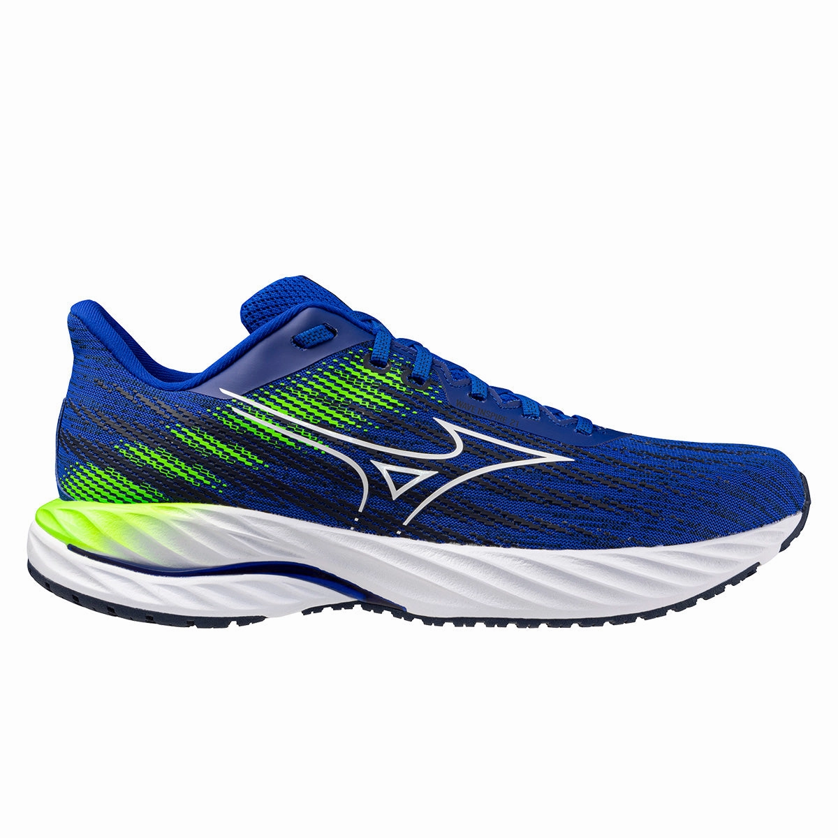 Mizuno Wave Inspire 21 Mens | Reflex Blue C/White/Green Gecko Shop Grab Now