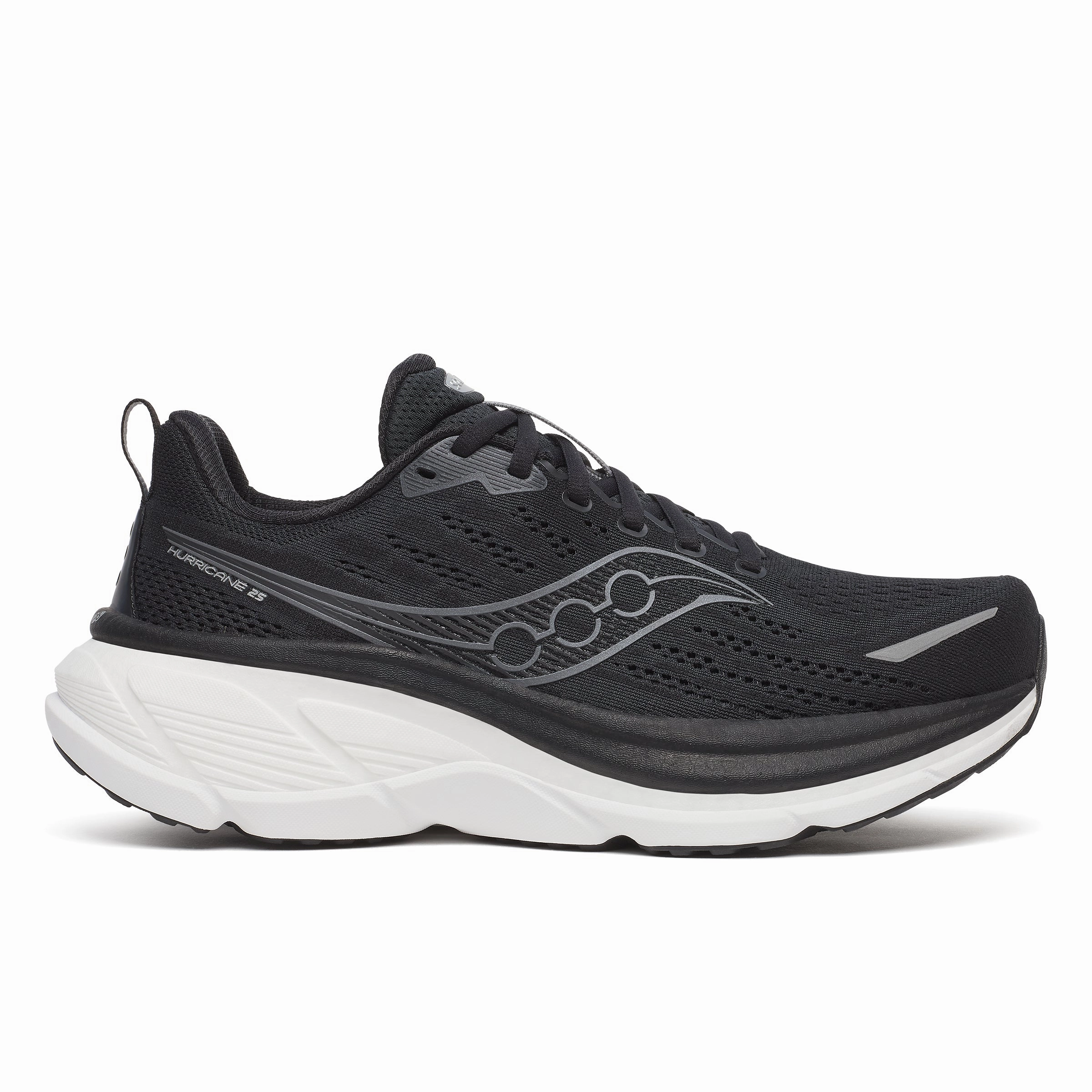 Saucony Hurricane 25 Mens | Black/White Weekend Flash Offer