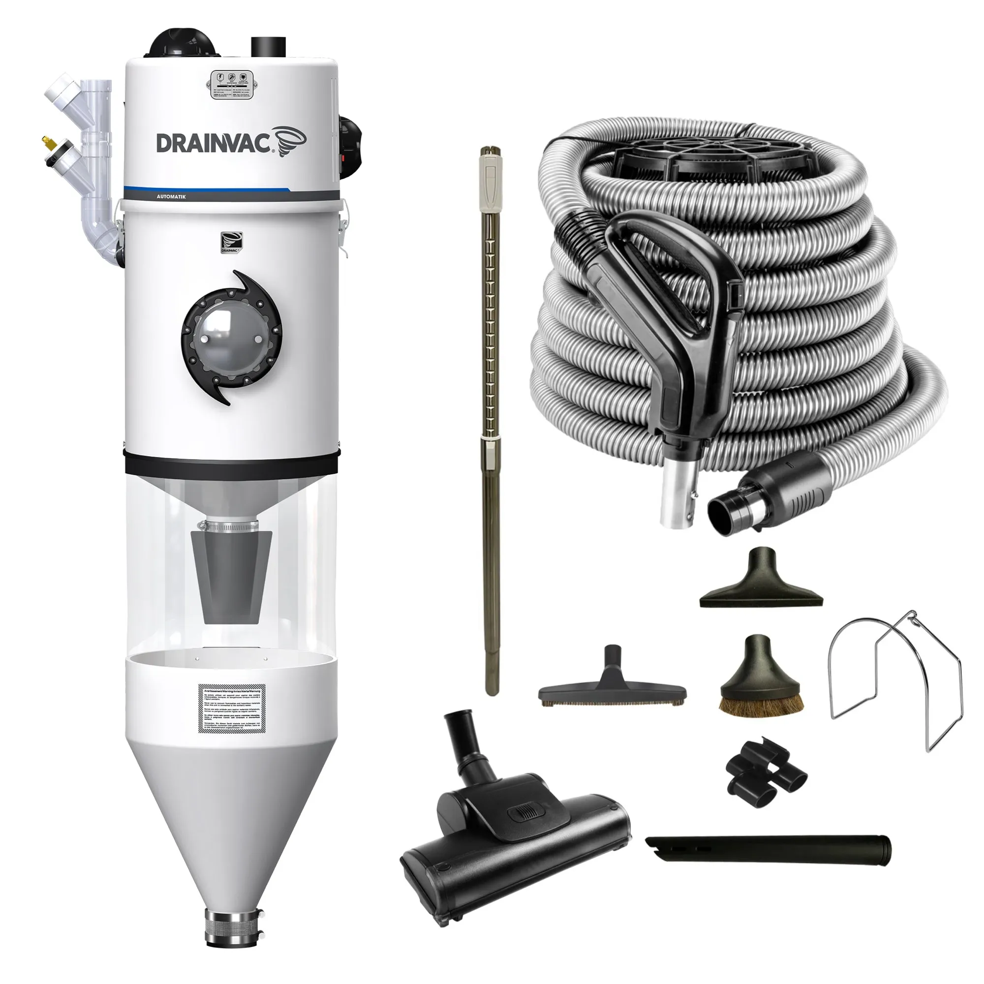 DrainVac Automatik Central Vacuum - 2x355 AW with Decanter and Deluxe Air Package