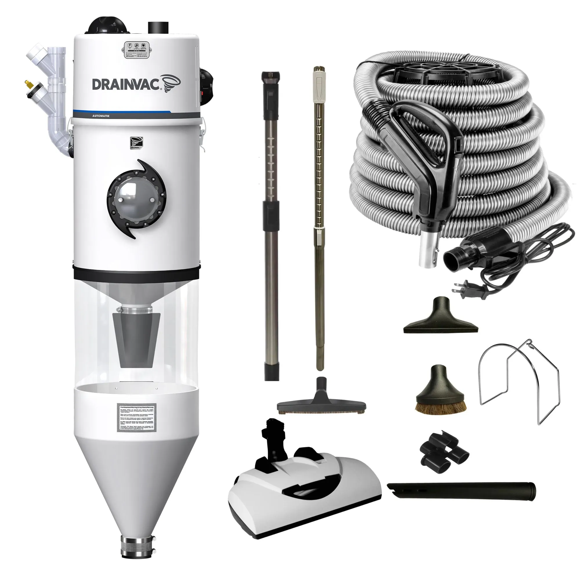 DrainVac Automatik Central Vacuum - 2x355 AW with Decanter and Wessel Werk EBK360 Electric Package