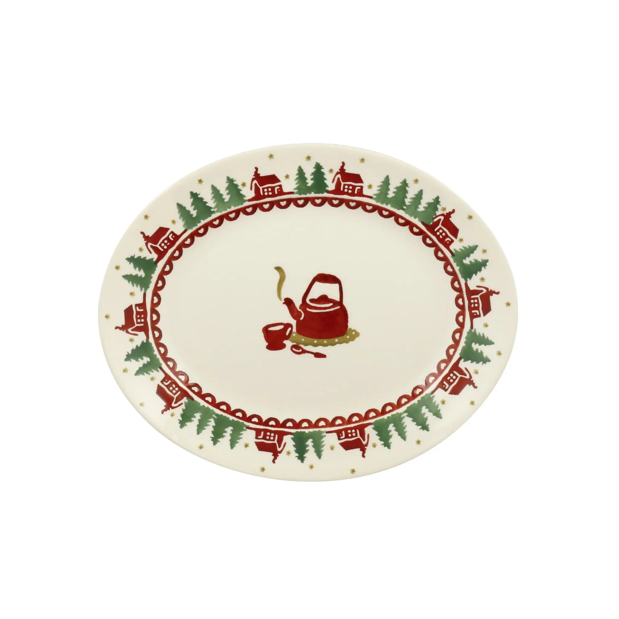 Emma Bridgewater Christmas Cabin Small Oval Platter - Sale