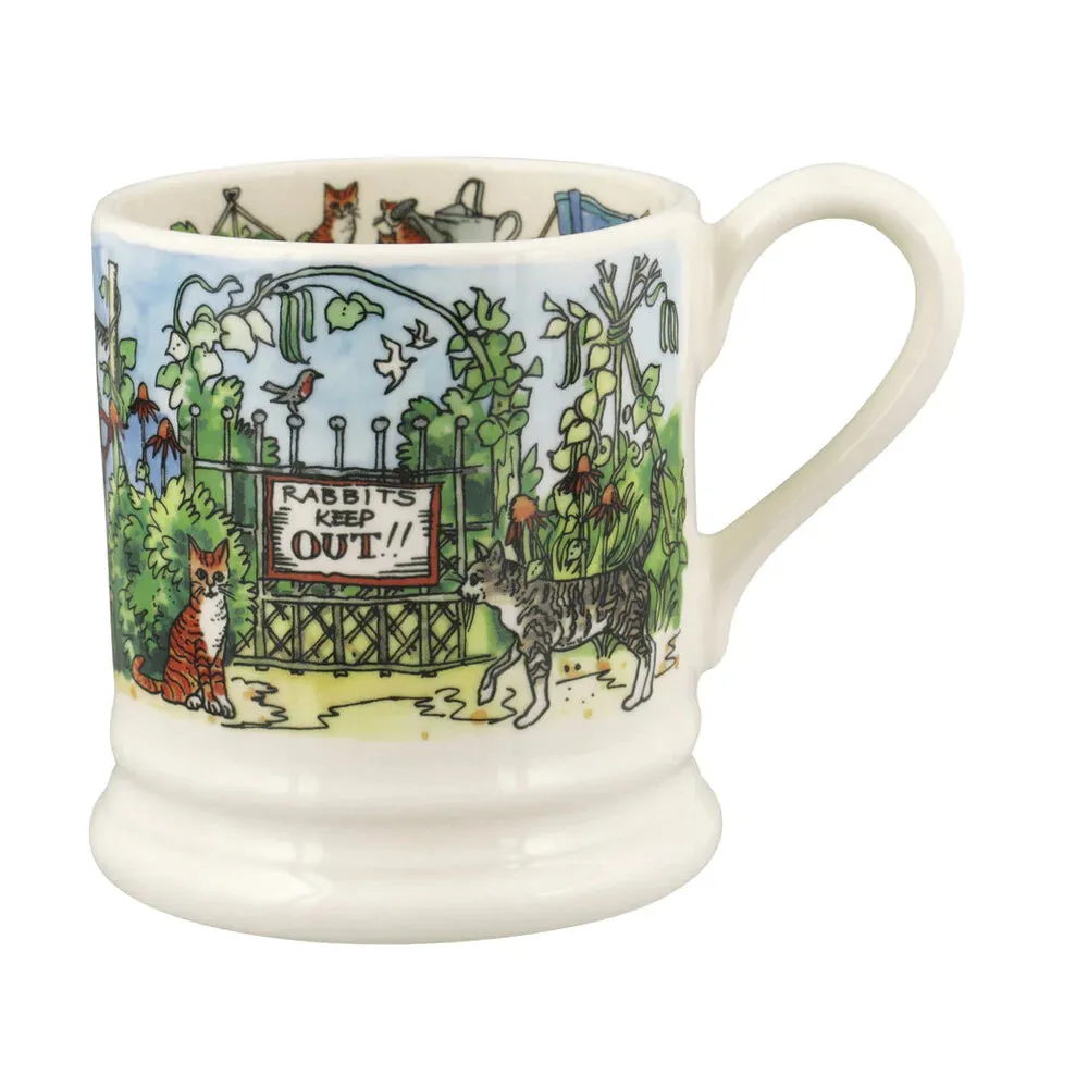 Emma Bridgewater The Good Life In The Garden Half Pint Mug