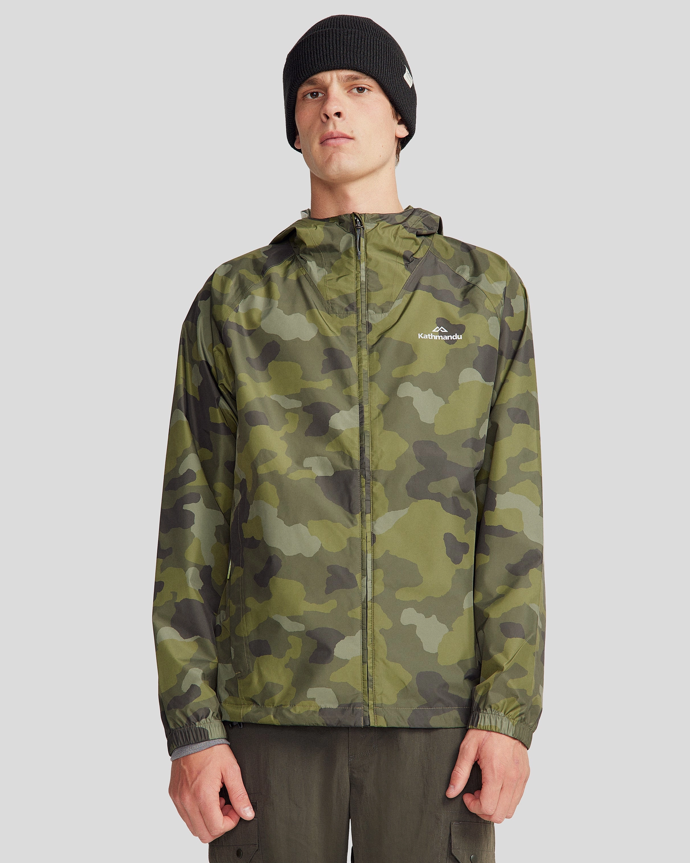 Steal Todays Offer Pocket-It 2L Men'S Rain Jacket V4 - Light Moss Tree Camo Print