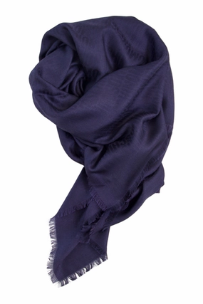 Exclusive Blue Silk Blend Scarf Moschino Today Only Steal