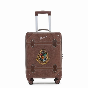 Harry Potter - Hogwarts Wb030 20In Small 4 Wheel Hard Suitcase - Brown MustHave Items Best Seller Discount