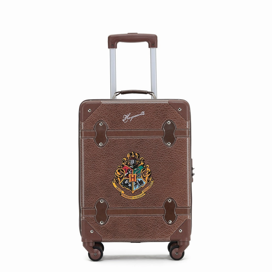 Harry Potter - Hogwarts Wb030 20In Small 4 Wheel Hard Suitcase - Brown MustHave Items Best Seller Discount