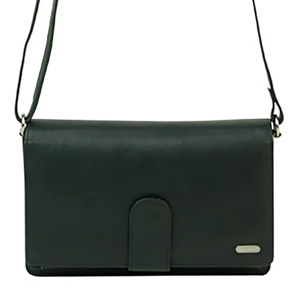 Franco Bonini - 481A Leather Organised Handbag/Wallet - Black Trending Savings Now Sweet Deal Today