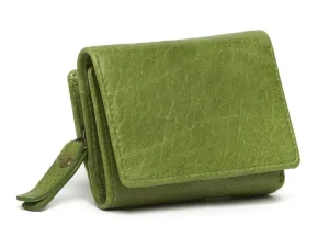 Oran - Rh485 Vikky Small Rfid Leather Wallet W Coin Section - Apple Green Exclusive Deal Inside