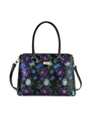 Serenade - Vincent Sn98-0820 Hand Painted Leather Bag - Floral Trendy Picks Today