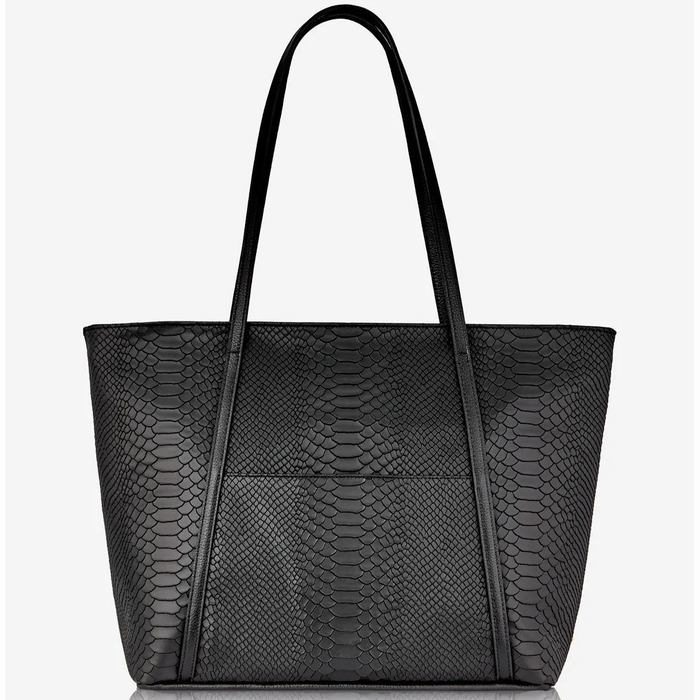 Grab Your Savings Gigi New York Jessica Zipper Tote Embossed Python Leather