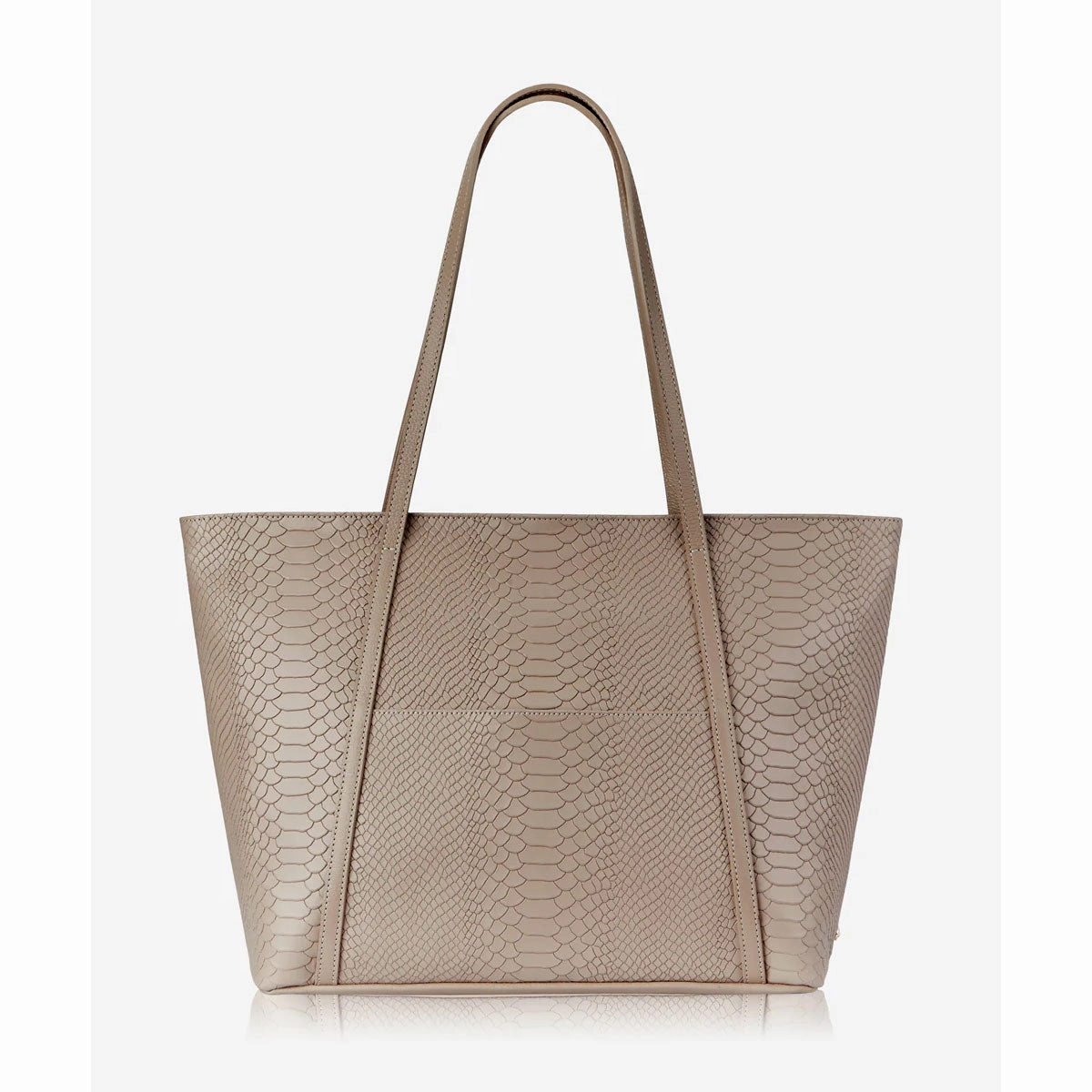 Today Only Savings Gigi New York Jessica Zipper Tote Embossed Python Leather