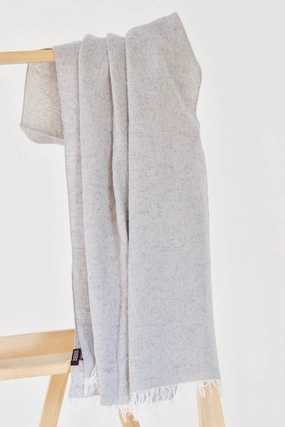 Pearl Grey Scarf In Beautiful Weave Trending Savings Now