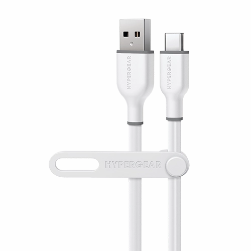 MustHave Steals Hot Sale Today Flexi Pro Usb To Usb-C Soft-Touch Silicone Charge & Sync Cable | 4Ft | White