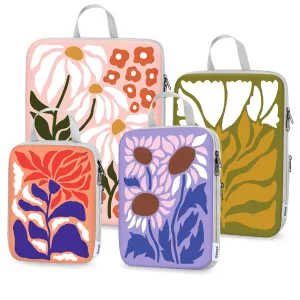 Price Drop Today Grab It Before Gone Floral Compression Packing Cubes
