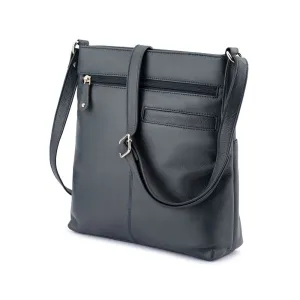 Franco Bonini - 1300 Large Front Tab Multi Pocket Side Bag- Navy Online Exclusive Steal Flash Sale Alert