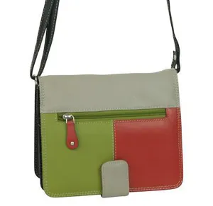 Franco Bonini - 1321 Leather Organised Handbag - Orange/Multi Flash Deal Alert