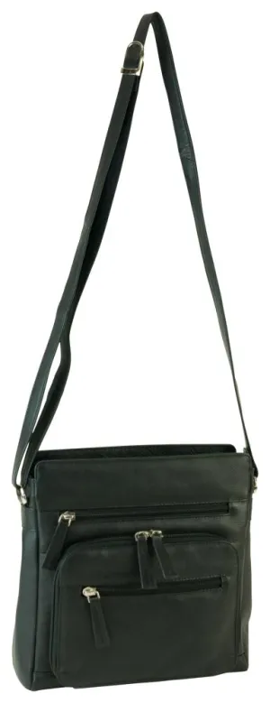 Trending Now Discount Clearance Savings Now Franco Bonini - 1422 Leather Shoulder Bag With Organiser - Black