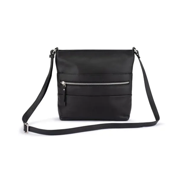 Flash Sale Now Dont Miss This Deal Franco Bonini - 21-0022 Leather Long Strap Square Handbag - Black
