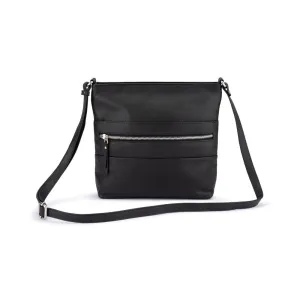 Flash Sale Now Dont Miss This Deal Franco Bonini - 21-0022 Leather Long Strap Square Handbag - Black