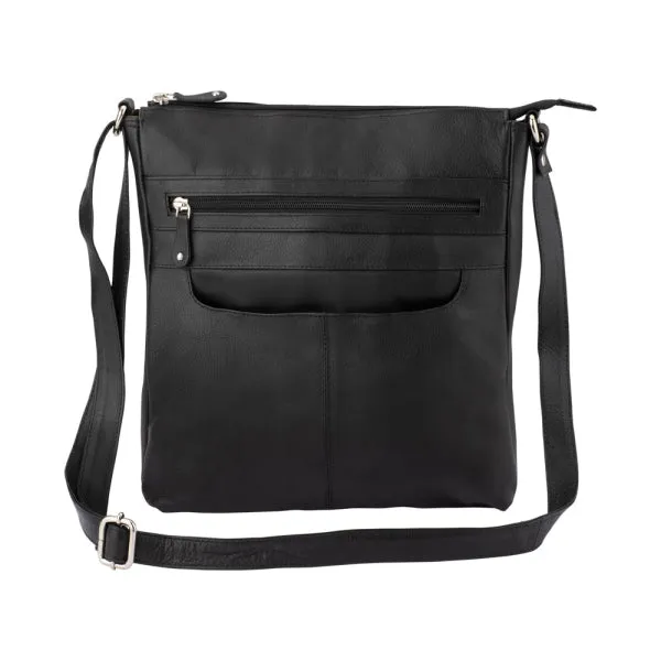 Biggest Savings Now Sweet Deal Today Franco Bonini - 4557 Slim Shoulder Crossbody Leather Bag - Black