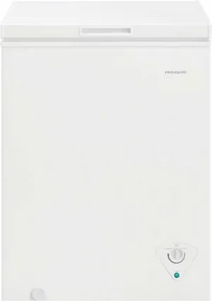 Frigidaire 4*: 25" White External Control 5 Cu. Ft. Cap Chest Freezer FFCS0522AW