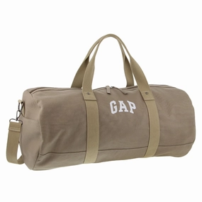 Gap - 26 Canvas Barrel Overnight Bag - Khaki Hot Pick Sale