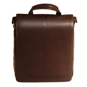 MustHave Steals Messenger Style Tablet Bag, 10.5" X 4" X 12", Brown