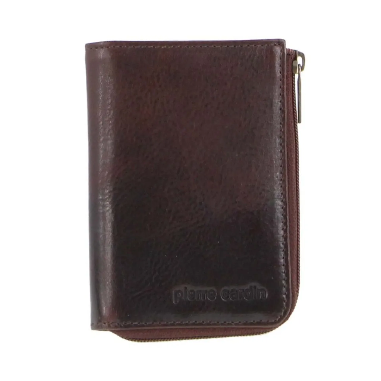 Save Today Event Pierre Cardin Pc2756 Dark Chocolate Leather Key/Credit Card Holder