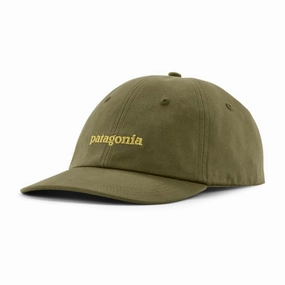 Patagonia Fitz Roy Icon Trad Cap - Tent Green/Text Logo Hot Clearance Now Flash Deal Today